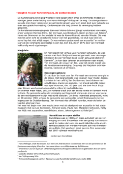 Terugblik 45 jaar Kunstkring