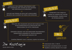 Grand Dessert - Restaurant de Kastanje in Sneek