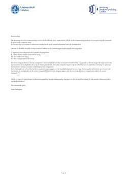 Examenanalyse leerlingen H SK 2014 I