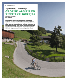 Alpbachtal, Oostenrijk groene almen en rustieke dorpjes