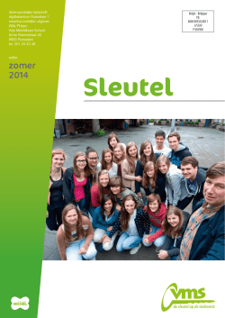 Editie zomer 2014 - VMS Roeselare, ASO