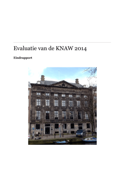 Evaluatie van de KNAW 2014