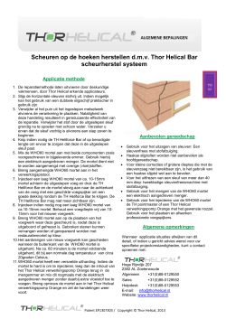 Scheuren op hoeken herstellen met Thor Helical Bar Scheurherstel