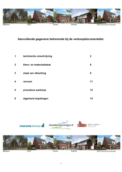 Technische omschrijving - Nieuwbouw in Groningen