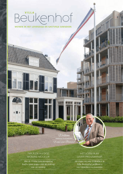 Download de brochure - Villa Beukenhof Breda