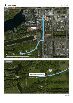 Dropped Pin 2,2 km, 27 min 1 of 2 0 250 500 750 m