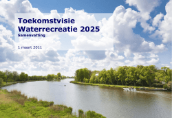 Toekomstvisie Waterrecreatie 2025