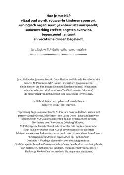 Hoe_je_met_NLP inhoud en inleiding