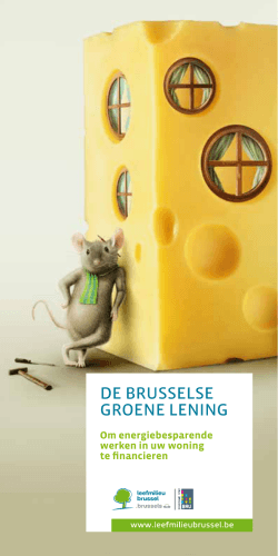 De Brusselse groene lening