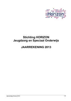 Jaarrekening 2013
