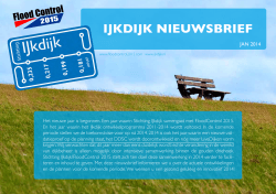 Nieuwsbrief IJkdijk, januari 2014