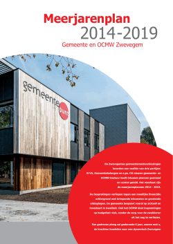 Meerjarenbeleidsplan gemeente/OCMW 2014-2019