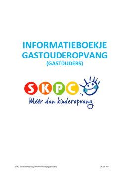 Informatieboekje gastouders