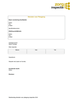 Het extern modelverslag DPZ