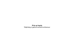 Grip op begrip Wayﬁnd&iacute;ng in gezond-verstand