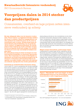 Voerprijzen dalen in 2014 sterker dan productprijzen