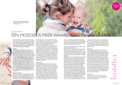 &eacute;&eacute;n moeder is meer waard dan duizend vaders