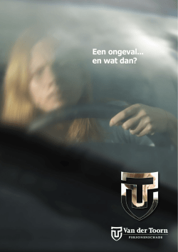 Een ongeval... en wat dan? - Van der Toorn Personenschade