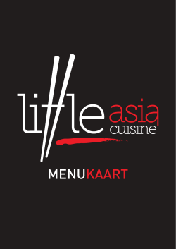 MENUKAART - Little Asia Cuisine