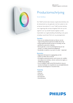 Product Familiy Leaflet: Smart Interfaces
