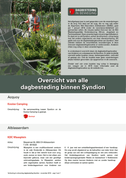 Dagbesteding in beweging