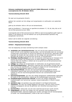 Ontwerp raadsbesluit gemeente Utrecht (DGB