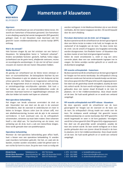 Informatiefolder hamerteen of klauwteen