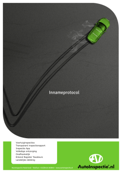 Innameprotocol - AutoInspectie.nl