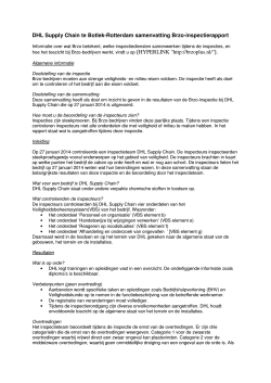 27-1-2014 DHL Supply Chain Rotterdam