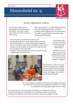 Nieuwsbrief 09 06-2014 - Voedselbank Harderwijk