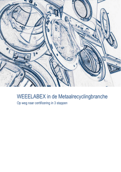 Handleiding WEEELABEX in de Metaalrecyclingbranche
