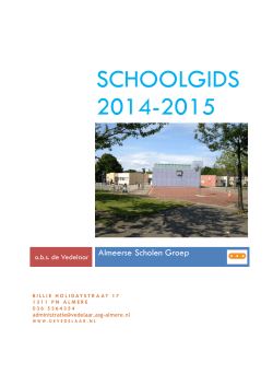 SCHOOLGIDS 2014-2015