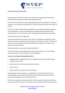 een verslag - Nederlandse Vereniging Kritisch Prikken