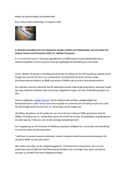 Het schokkende verhaal van de vaccinatie industrie deel 2 - Relax-4u