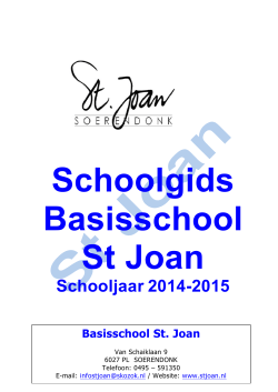 Klik hier voor de nieuwe schoolgids van 2014-2015!