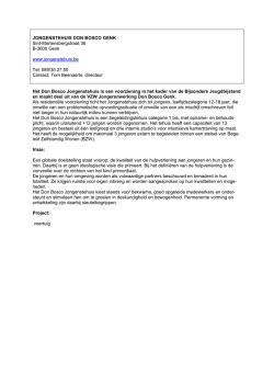 Jongerenwerking Don Bosco