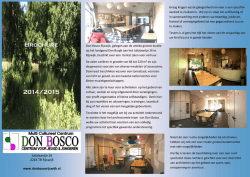 brochure verhuur - Don Bosco Rijswijk