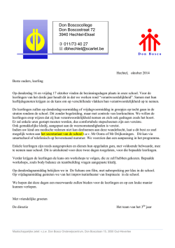 Don Boscocollege Don Boscostraat 72 3940 Hechtel