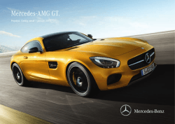Prijslijst AMG-GT (PDF) - Mercedes-Benz
