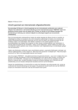 Persbericht - Gemeente Utrecht