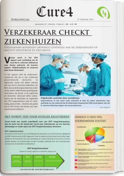 Verzekeraar checkt ziekenhuizen