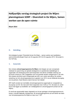 voortgangsrapport - Ruimtelijk Structuurplan Vlaanderen