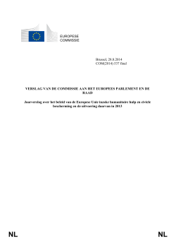 EUROPESE COMMISSIE Brussel, 28.8.2014 COM(2014