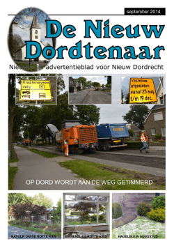 uitgave 6 2014 - De Nieuw Dordtenaar