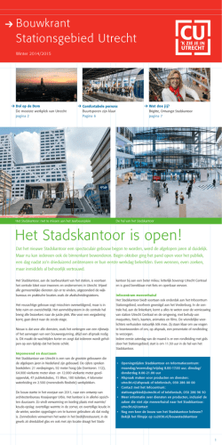 Het Stadskantoor is open!