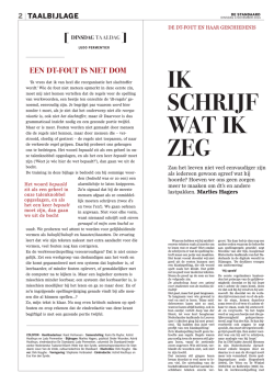 EEN DTFOUT IS NIET DOM
