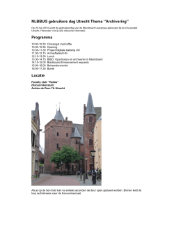 Programma NLBBUG Utrecht Archivering