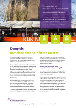 Domplein Romeinse historie in hartje Utrecht