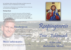 Flyer Roepingenreis Trier-Echternach 2014.indd