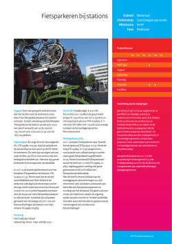 Fietsparkeren bij stations